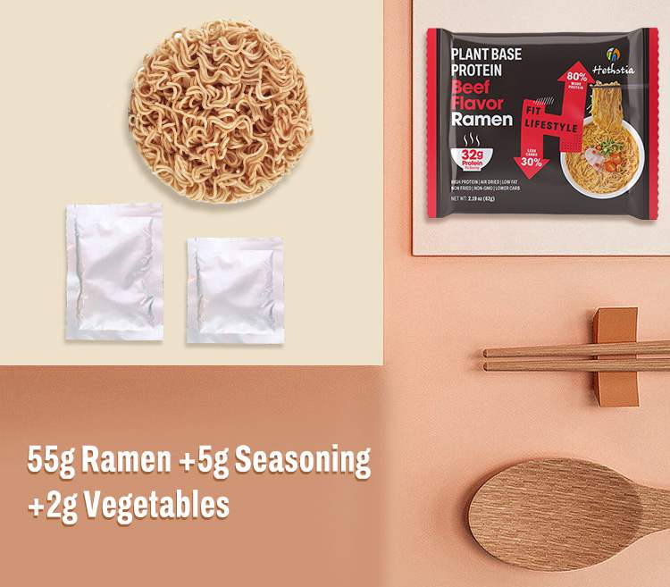 High Protein Beef ramen noodles packet