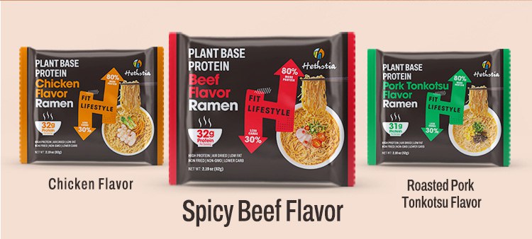 High Protein Beef ramen noodles packet