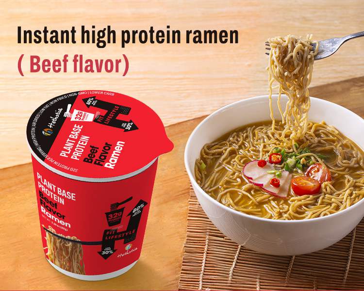 High Protein Instant Noodles Beef Flavor