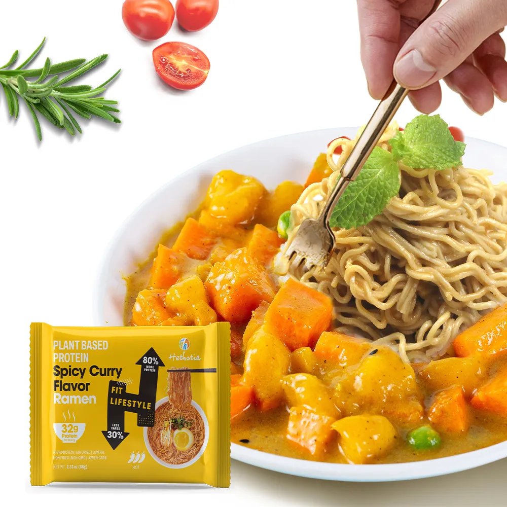 High Protein Noodles Spicy Curry